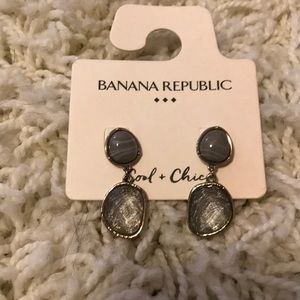 NWT banana republic blue stone earrings